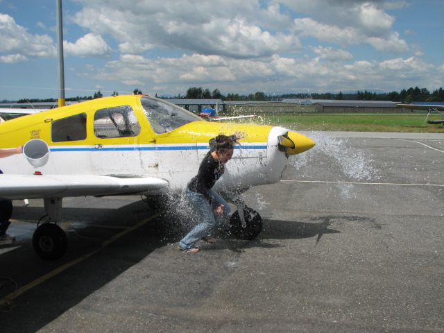 Flight Instructor Naomi Jones, Congrats!  Langley Flying School