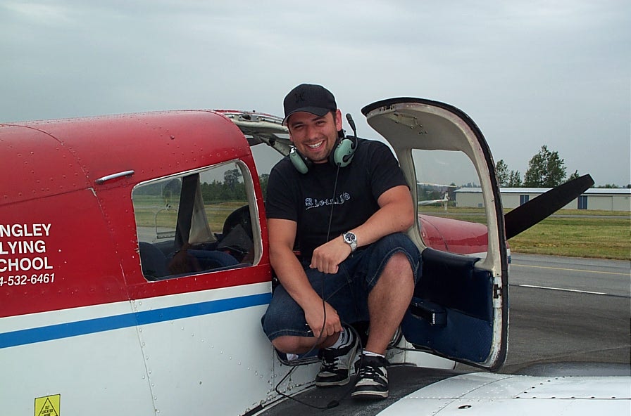 Matt Malamas, First Solo Flight, Langley Flying School.